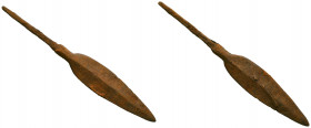 Very Beautiful Ancient Bronze Arrow Heads, Ae 

Very Nicely Reserved



Weight: 
Diameter:
