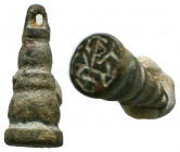 Byzantine Bronze Seal Pendant c. 7th-12th century AD.
Reference:
Condition: Very Fine



Weight: 
Diameter: