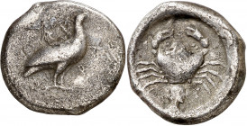 (480/478-470 a.C.). Sicilia. Akragas. Didracma. (S. 709A var) (CNG. II, 99). Escasa. 7,73 g. MBC-.