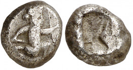 (450-330 a.C.). Lidia. 1/3 de siglos. (S. falta) (BMC. XXVIII, 143). 1,38 g. MBC.