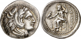 Imperio Macedonio. Alejandro III, Magno (336-323 a.C.). Macedonia. Dracma. (S. 6731 var) (MJP. 50). 4,29 g. EBC-.