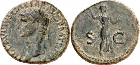 (41-42 d.C.). Claudio. As. (Spink 1861) (Co. 84) (RIC. 100). 10,72 g. MBC.