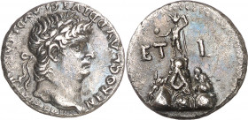 (63-64 d.C.). Nerón. Capadocia. Cesarea. Dracma. (S.GIC. 615 var) (RPC. I, 3649). 3,59 g. EBC-.