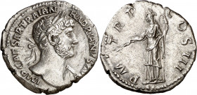 (119-120 d.C.). Adriano. Denario. (Spink 3523) (S. 1140) (RIC. 225). 3 g. EBC-.