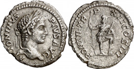 (209 d.C.). Caracalla. Denario. (Spink 6869) (S. 464) (RIC. 112). 2,43 g. MBC+.