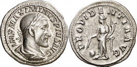 (235-236 d.C.). Maximino I. Denario. (Spink 8315) (S. 77a) (RIC. 13). 2,77 g. MBC+/MBC.