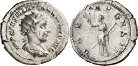(238-239 d.C.). Gordiano III. Antoniniano. (Spink 8627) (S. 173) (RIC. 3). 4,20 g. EBC-.
