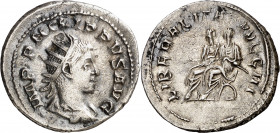 (247 d.C.). Filipo II. Antoniniano. (Spink 9265) (S. 17) (RIC. 230). 4,70 g. MBC+.