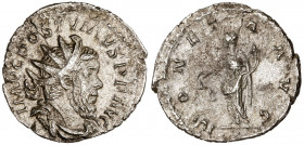 (262-265 d.C.). Póstumo. Antoniniano. (Spink 10962) (S. 199a) (RIC. 75). Grieta. 2,30 g. (MBC).