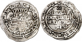Califato. AH 381. Hixem II. Medina Fez. Dirhem. (V. 607). Rara. 3,10 g. MBC.
