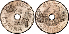 1927. Alfonso XIII. PCS. 25 céntimos. (AC. 26). 7,14 g. EBC+.