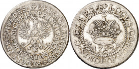 Alemania. Aachen. 1752. Francisco I. 16 marcos. (Kr. 43). Escasa. AG. 6 g. MBC.