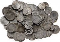 Francia. Lote de 54 monedas de 50 céntimos (1899-1920), y 56 de 1 franco (1872-1920). Total 110 piezas. A examinar. BC/EBC.