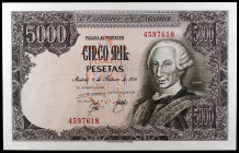 1976. 5000 pesetas. (Ed. E1) (Ed. 475). 6 de febrero, Carlos III. Sin serie. S/C.