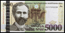 Armenia. 2012. Banco Central. 5000 dram. (Pick 56). S/C.