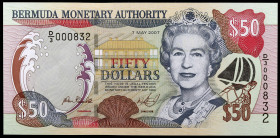 Bermuda. 2007. 50 dólares. (Pick 54b). 7 de mayo, Isabel II. S/C.