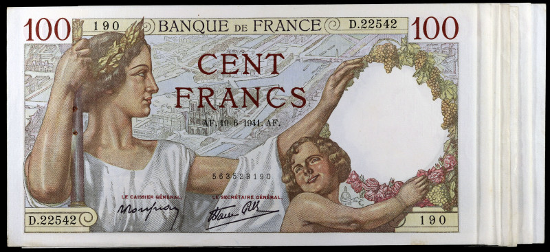 Francia. 1941. Banco de Francia. 100 francos. (Pick. 94). Maximilien de Béthune,...