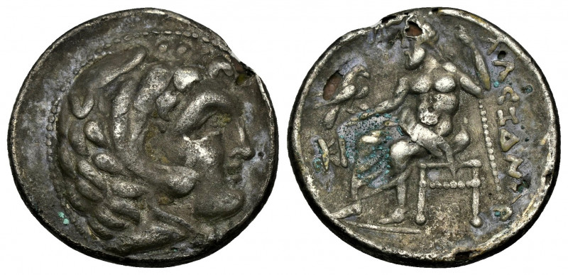 ( Silver 3.88 g. 19 mm). Kings of Macedon. Lampsakos. Alexander III "the Great" ...