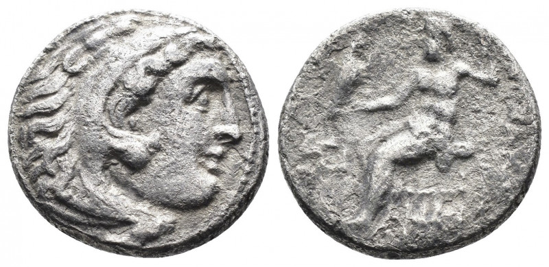 (Silver. 3.94 g. 17 mm) Kings of Macedon. Alexander III 'the Great' (336-323 BC)...