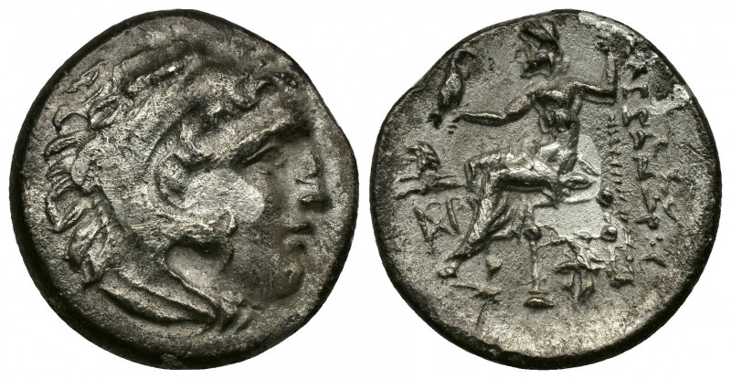 (SIlver. 3.93 g. 29 mm) KINGS OF MACEDON. Alexander III 'the Great' (336-323 BC)...