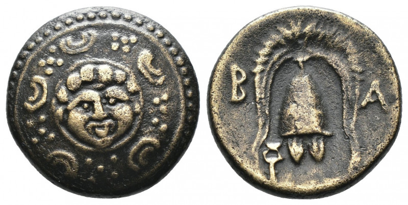 (Bronze. 3.85 g. 17 mm) Kings of Macedon. Salamis. Philip III Arrhidaeus 323-317...