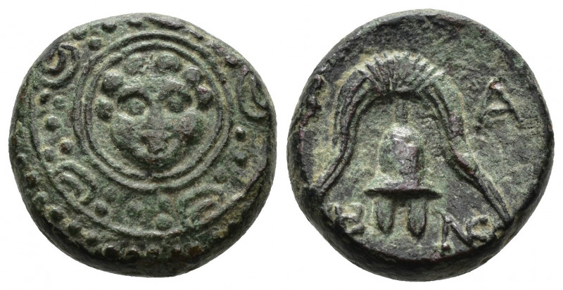 (Bronze. 4.62 g. 16 mm) KINGS OF MACEDON. Philip III Arrhidaios (323-317 BC). Ae...