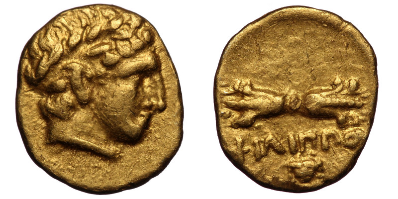 KINGS OF MACEDON. Philip II, 359-336 BC. 1/12 Stater (Gold, 0.71 g. 9 mm), Pella...