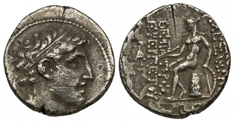 (Silver. 3.75 g. 18 mm) Seleukid Kings of Syria. Alexander I Balas (152/1-145 BC...