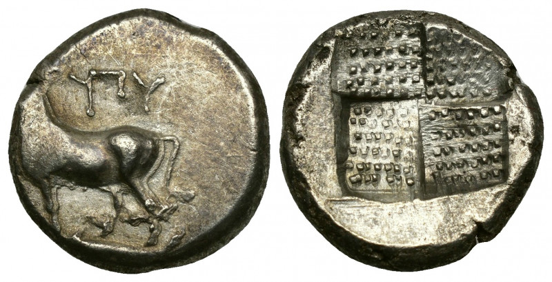 (Silver. 3.55 g. 17 mm) THRACE. Byzantion. Drachm (Circa 387/6-340 BC). AR
Bull...