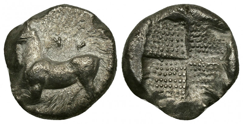 (Silver, 3.19 g. 15 mm) THRACE. Byzantion. Drachm (Circa 387/6-340 BC).
Bull st...