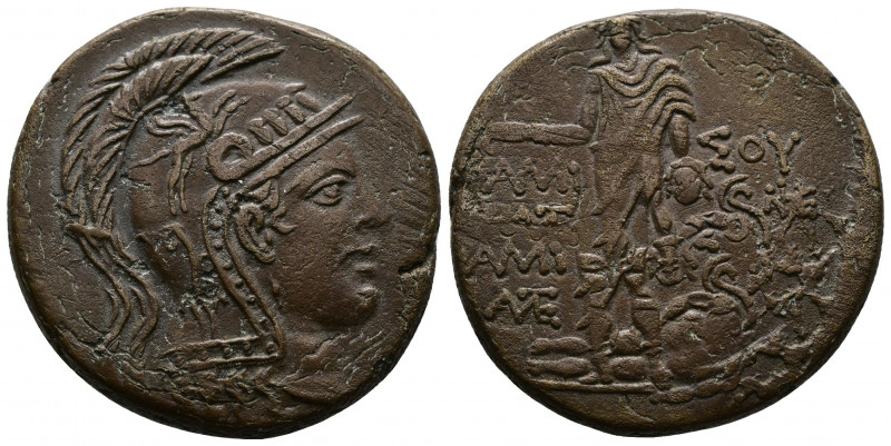 (Bronze. 19.42 g. 32 mm) PONTOS. Amisos. Time of Mithradates VI Eupator 120-63 B...