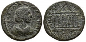 CILICIA (Bronze, 11.99g, 25mm) Anazarbus, Julia Mamaea, Æ Issue: ƐΤ ΘΜС = 249 = 230/1
Obv: ΙΟΥΛΙΑ ΜΑΜƐΑ ϹΕΒ - draped and diademed bust of Julia Mamae...