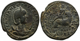CILICIA (Bronze, 15.53g, 30mm) Anazarbus, Herennia Etruscilla (Augusta, 249-251). Ae Dated CY 269 (250/1).
Obv: ЄΡЄΝΝΙΑΝ ЄΤΡΟVСΚΙΛΛΑ СЄBA - Draped bu...