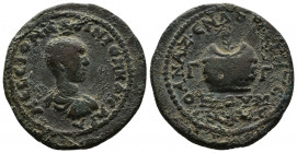 CILICIA (Bronze, 9.64g, 21mm) Anazarbus, Hostilian (Caesar, 250) Æ issue year 268 = 250 Obv: ΜƐϹϹΙΟΝ ΚΟΥΙΝΤΟΝ ΚΑΙϹΑΡΑ - bare-headed, draped and cuiras...