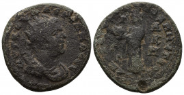 CILICIA (Bronze, 11.50g, 26mm) Anazarbus, Valerian I (253-260). Ae Hexassarion. Dated CY 272 = 253/4. 
Obv: AVT K OVAΛЄPIANOC CЄ - Radiate, draped an...
