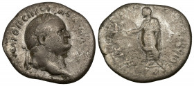 CAPPADOCIA (6,24g, 23mm) Caesarea, Vespasian (69-79) AR Didrachm, year 9 (AD 76/7)
Obv: ΑΥΤΟΚΡΑ ΚΑΙϹΑΡ ΟΥƐϹΠΑϹΙΑΝΟϹ ϹƐΒΑϹΤΟϹ - laureate head of Vespa...