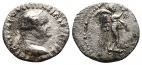 CAPPADOCIA (1,24g, 15mm) Caesaraea, Vespasian (69-79) AR Hemidrachm
Obv: ΑΥΤΟΚΡ ΚΑΙϹΑΡ ΟΥƐϹΠΑϹΙΑΝΟϹ ϹƐΒΑ - laureate head of Vespasian, right
Rev: Ni...