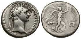 CAPPADOCIA (6,66g, 21mm) Caesarea-Eusebia Domitian (81-96) AR Didrachm, year 13 (AD 93/4)
Obv: ΑΥΤ ΚΑΙ ΔΟΜΙΤΙΑΝΟϹ ϹƐΒΑϹΤΟϹ ΓƐΡΜ - laureate head of Do...