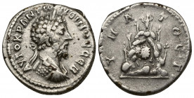 CAPPADOCIA (6,50g, 22mm) Caesarea. Marcus Aurelius (161-180) AR Didrachm.
Obv: AYTOKP ANTWNEINOC CEB. - Laureate and cuirassed bust right.
Rev: YΠAT...