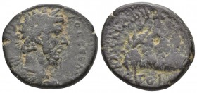 CAPPADOCIA (Bronze, 8.79g, 23mm) Caesaraea, Lucius Verus (Augustus, 161-169)
Obv: ΑΥΤΟΚΡ ΟΥΗΡΟϹ ϹƐΒΑϹΤΟϹ; laureate head of Lucius Verus, r.
Rev: ΥΠΑ...