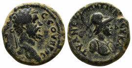 CAPPADOCIA (Bronze, 5.60g, 18mm) Tyana, Septimius Severus (193-211). Ae, Dated RY 4 =196/7. 
Obv: AV Λ CЄΠ CЄOHPOC - Laureate head of Severus right. ...