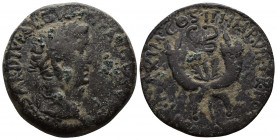 COMMAGENE (Bronze, 11.39g, 28mm) Commagene, Tiberius (14-37) Æ Dupondius ca 19-20 
Obv: [TI CA]ESAR DIVI AVGVSTI F AVGVSTVS - laureate head right 
R...