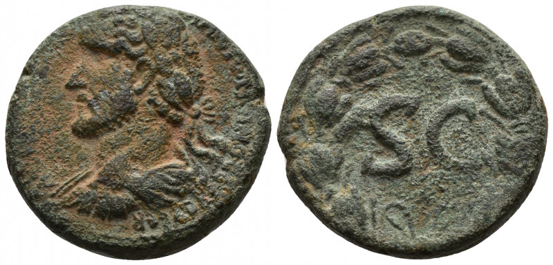 SYRIA (Bronze, 13.82g, 26mm) Antoninus Pius (138-161) Æ 
Obv: ΑVΤ(Ο) ΚΑΙ(Ϲ) ΤΙ(...