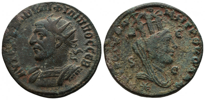 SYRIA (Bronze, 16.64g, 29mm) Philip I (244-249) Æ, Issue 2 (AD 247/9)
Obv: ΑΥΤΟ...