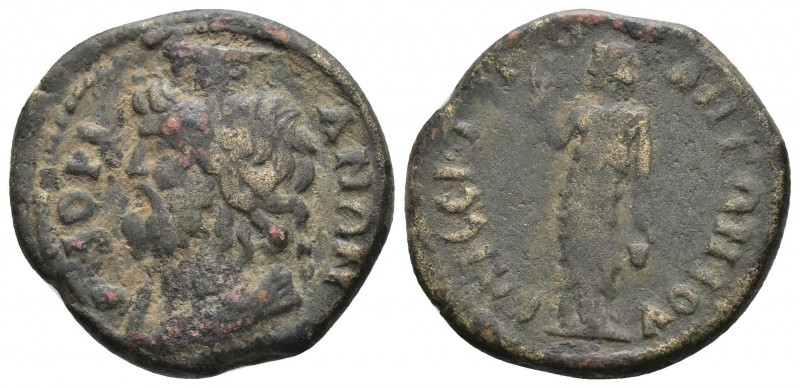 PHRYGIA. Amorium.(5.28 g. 22 mm) Pseudo-autonomous. Time of Antoninus Pius (138-...