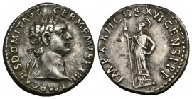 DOMITIAN (81-96) AR Denarius (Silver, 3.49g, 18mm), Rome, 92-3 
Obv: IMP CAES DOMIT AVG GERM P M TR P XIII - Head laureate right. 
Rev: IMP XXII COS...