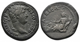 Hadrian (117–138) AR denarius (Silver, 3.20g, 19mm), Rome 134-138
Obv: HADRIANVS AVG COS III P P - Laureate head right. 
Rev: AFRICA - Africa, drape...