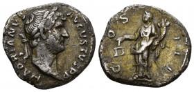 HADRIAN (117-138) AR Denarius (Silver, 2.90g, 19mm), uncertain mint in the East, after 128. 
HADRIANVS AVGVSTVS P P - Laureate head of Hadrian to rig...