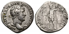 HADRIAN (117-138) AR Denarius (Silver, 3.22g, 19mm) Rome, 119-122. 
Obv: IMP CAESAR TRAIAN HADRIANVS AVG - laureate head right 
Rev: P M TR P COS II...
