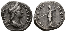 Sabina (128-136), wife of Hadrian, AR Denarius (Silver, 2.75g, 18mm) Rome, 128-136. Obv: SABINA AVGVSTA - diademed and draped bust right 
Rev: IVNONI...